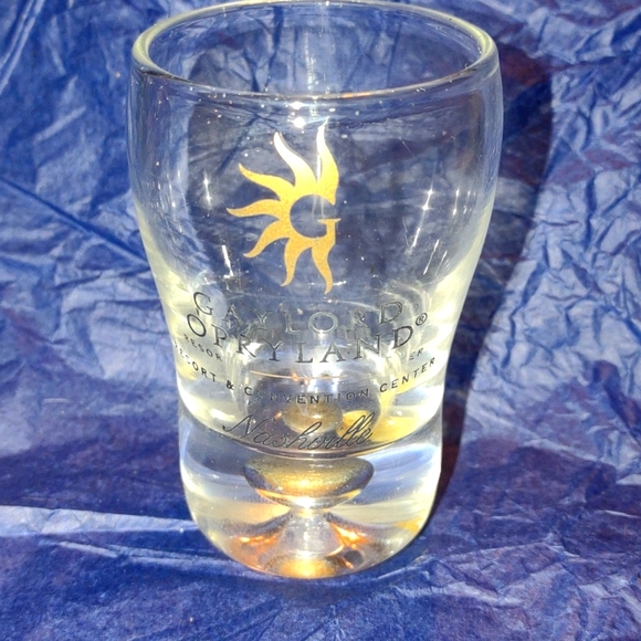 Vintage and very collectible Gaylord opryland shot glass from Nashville